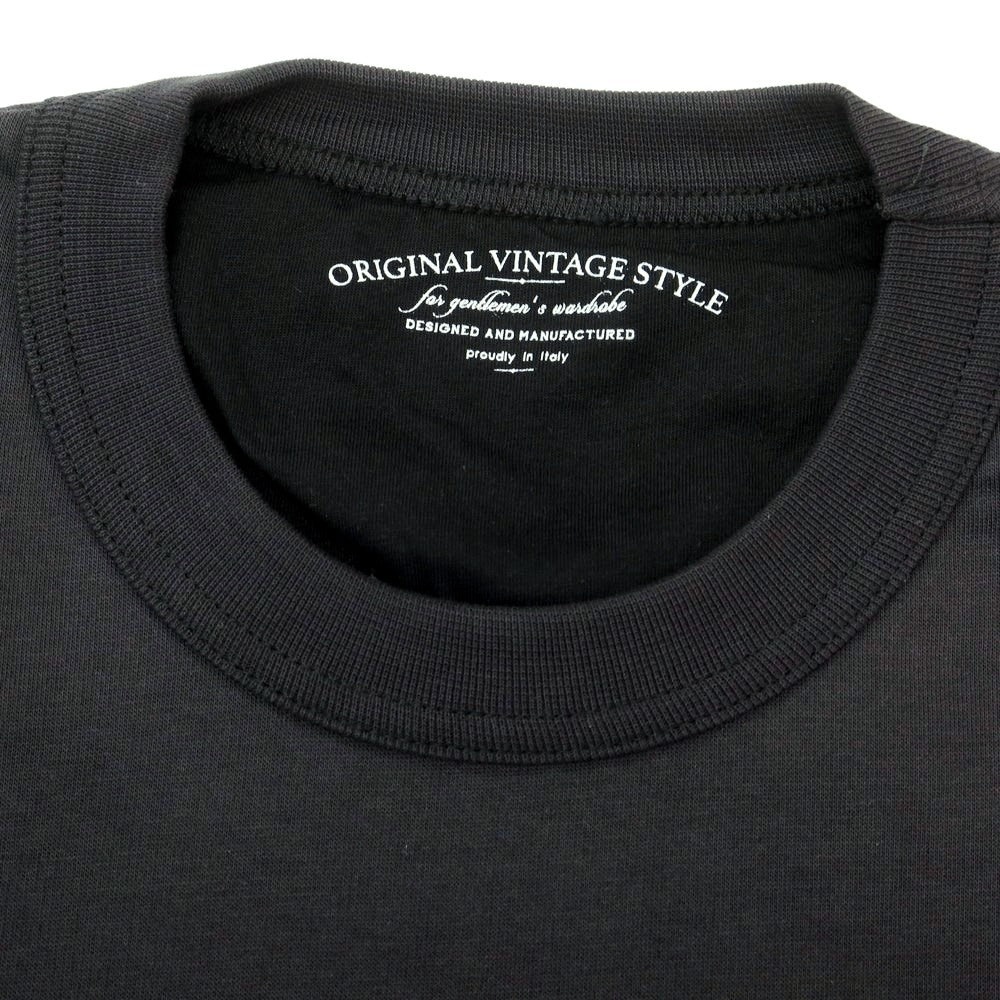 【中古】オリジナルヴィンテージスタイル ORIGINAL VINTAGE STYLE コットンナイロン クルーネック スウェット チャコール【サイズL】【 状態ランクC 】【 メンズ 】 [CPD]