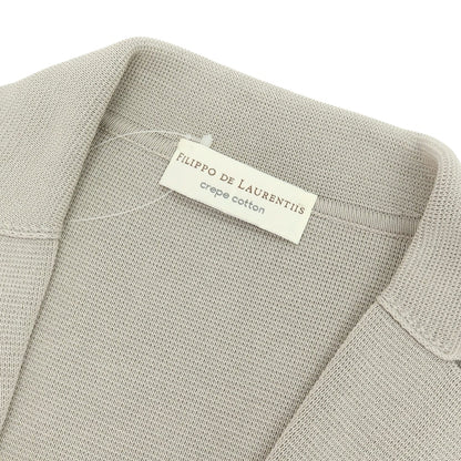 【中古】フィリッポ デ ローレンティス FILIPPO DE LAURENTIIS コットン ジャケット型 カーディガン グレージュ【サイズ50】【 状態ランクA 】【 メンズ 】