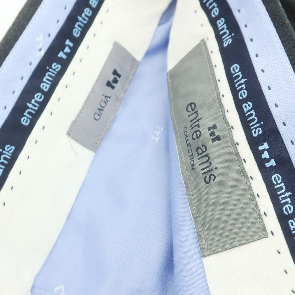 【中古】アントレアミ ENTRE AMIS GAGA ストレッチ ウール ドレススラックスパンツ チャコール【 32 】【 状態ランクA 】【 メンズ 】