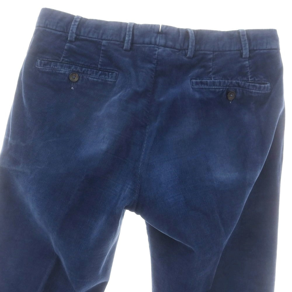 【中古】ジェルマーノ GERMANO ストレッチ コットン 細畝 コーデュロイパンツ ブルー系【サイズ48】【 状態ランクC 】【 メンズ 】 [CPD]
