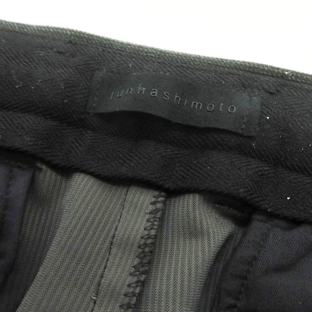 【中古】ジュンハシモト junhashimoto ポリエステル カジュアルスラックスパンツ ブラック【 2 】【 状態ランクC 】【 メンズ 】