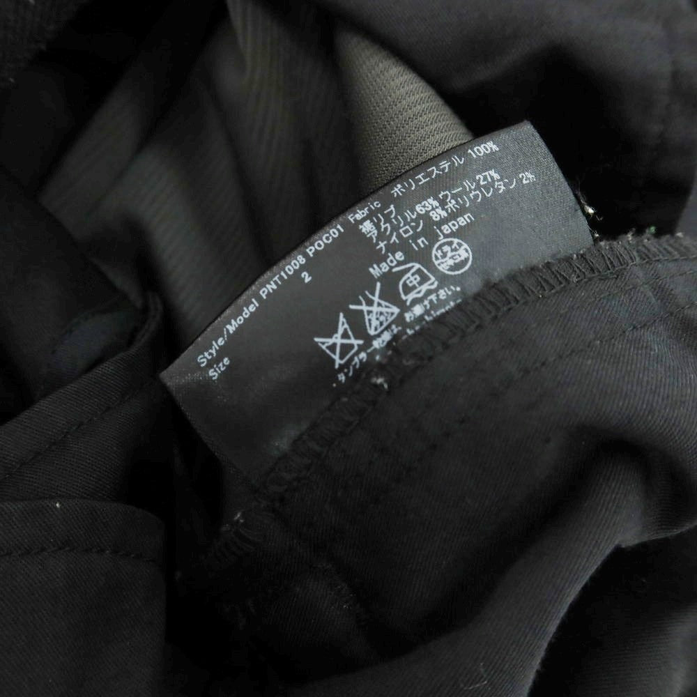 【中古】ジュンハシモト junhashimoto ポリエステル カジュアルスラックスパンツ ブラック【 2 】【 状態ランクC 】【 メンズ 】