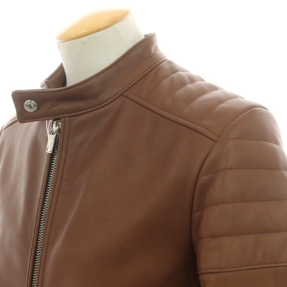 【中古】フィクサー FIXER レザー シングルライダースジャケット ブラウン【 46 】【 状態ランクB 】【 メンズ 】