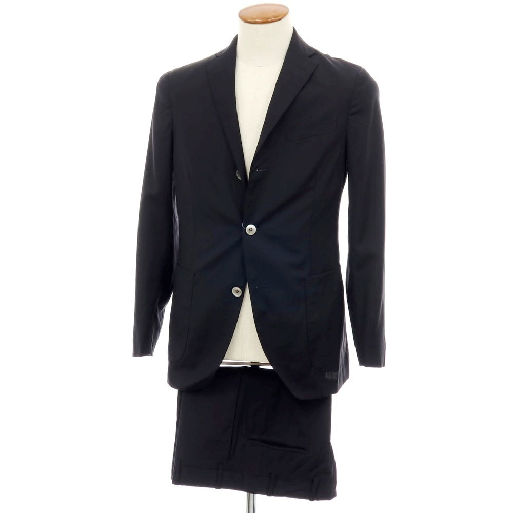 【中古】ボリオリ BOGLIOLI DOVER ウール 3つボタンスーツ ダークネイビー【サイズ上46/下表記なし（M位）】【 状態ランクB 】【 メンズ 】