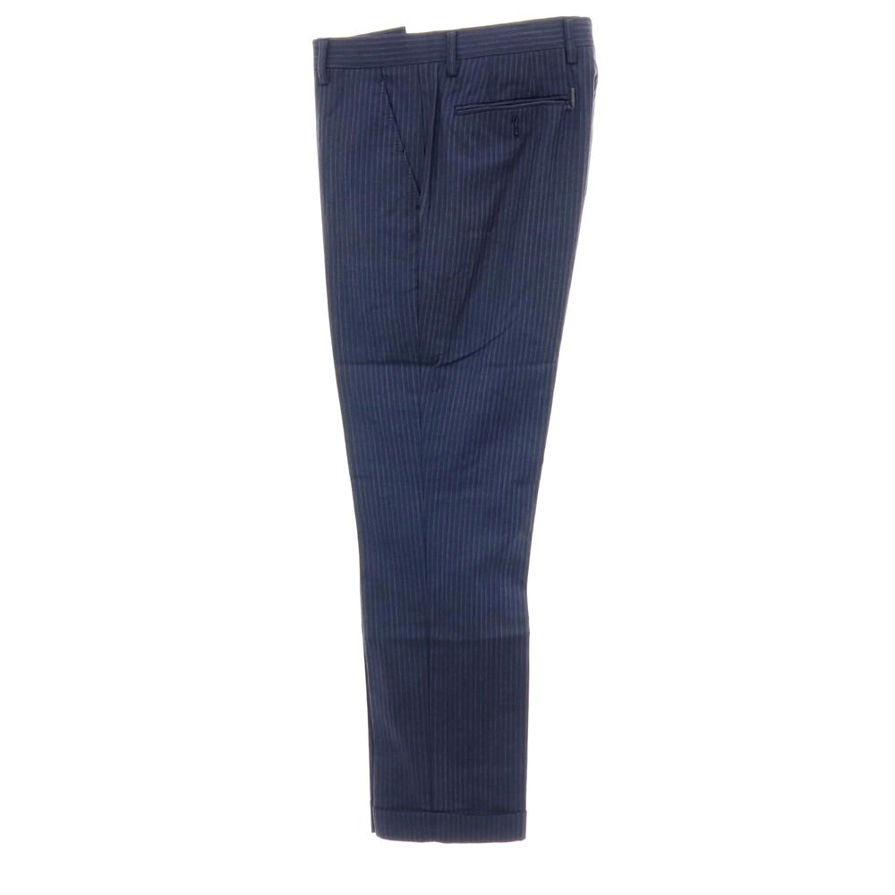 【中古】ポールスミス Paul Smith ウール ストライプ 2つボタンスーツ ネイビーブルーxホワイト【サイズM】【 状態ランクD 】【 メンズ 】