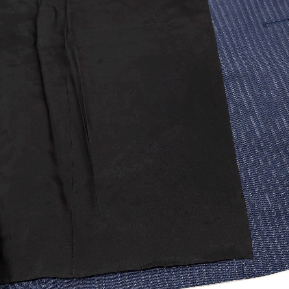 【中古】ポールスミス Paul Smith ウール ストライプ 2つボタンスーツ ネイビーブルーxホワイト【サイズM】【 状態ランクD 】【 メンズ 】