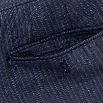 【中古】ポールスミス Paul Smith ウール ストライプ 2つボタンスーツ ネイビーブルーxホワイト【サイズM】【 状態ランクD 】【 メンズ 】