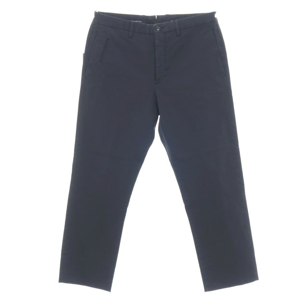 【中古】エルメネジルドゼニア Ermenegildo Zegna コットン カジュアルスラックスパンツ ネイビー【サイズ48】【 状態ランクB 】【 メンズ 】