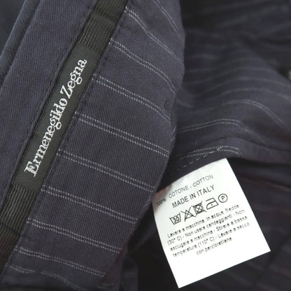 【中古】エルメネジルドゼニア Ermenegildo Zegna コットン カジュアルスラックスパンツ ネイビー【サイズ48】【 状態ランクB 】【 メンズ 】