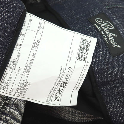 【中古】【未使用】ベルベスト Belvest コットン カジュアルスラックスパンツ ネイビー【サイズ48】【 状態ランクS 】【 メンズ 】