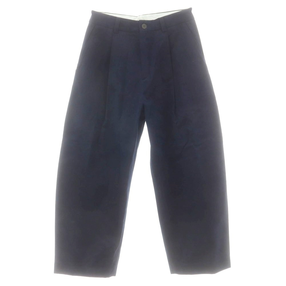 【中古】スタジオニコルソン STUDIO NICHOLSON BRIDGES ピーチコットンツイル パンツ ネイビー【 L 】【 状態ランクC 】【 メンズ 】