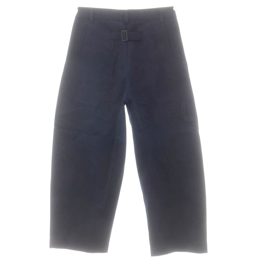 【中古】スタジオニコルソン STUDIO NICHOLSON BRIDGES ピーチコットンツイル パンツ ネイビー【 L 】【 状態ランクC 】【 メンズ 】