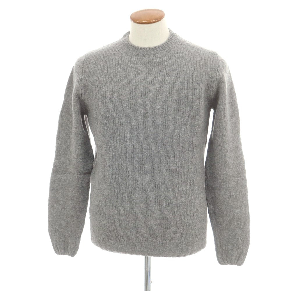 【中古】フェデーリ FEDELI ウールカシミヤナイロン クルーネック プルオーバーニット グレー【 48 】【 状態ランクA 】【 メンズ 】