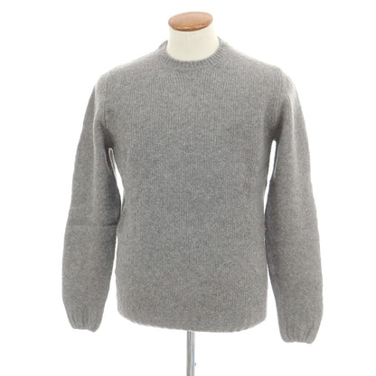 【中古】フェデーリ FEDELI ウールカシミヤナイロン クルーネック プルオーバーニット グレー【 48 】【 状態ランクA 】【 メンズ 】