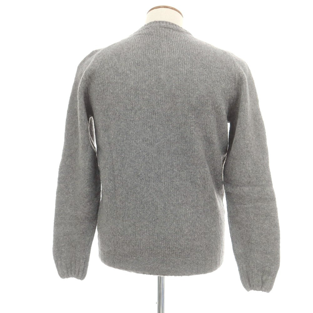 【中古】フェデーリ FEDELI ウールカシミヤナイロン クルーネック プルオーバーニット グレー【 48 】【 状態ランクA 】【 メンズ 】