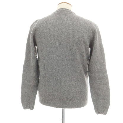 【中古】フェデーリ FEDELI ウールカシミヤナイロン クルーネック プルオーバーニット グレー【 48 】【 状態ランクA 】【 メンズ 】