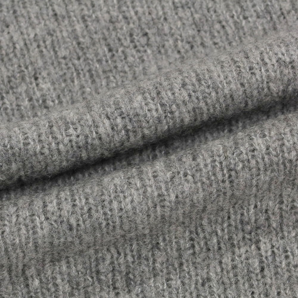 【中古】フェデーリ FEDELI ウールカシミヤナイロン クルーネック プルオーバーニット グレー【 48 】【 状態ランクA 】【 メンズ 】