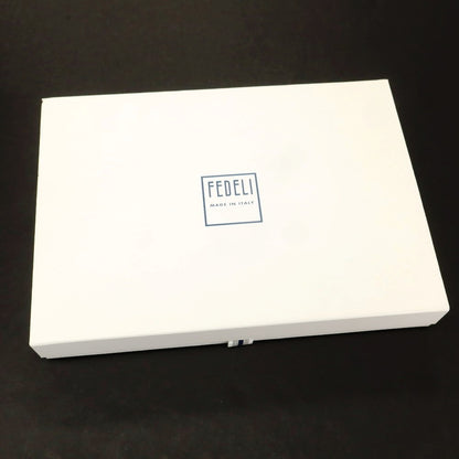 【中古】フェデーリ FEDELI ウールカシミヤナイロン クルーネック プルオーバーニット グレー【 48 】【 状態ランクA 】【 メンズ 】