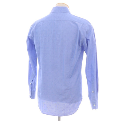 【中古】オリアン ORIAN コットン セミワイドカラー ドレスシャツ ブルーxホワイト【 38 】【 状態ランクB 】【 メンズ 】