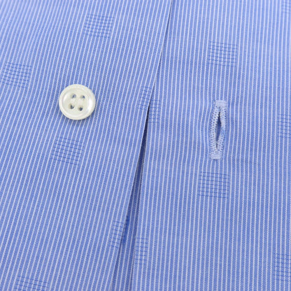 【中古】オリアン ORIAN コットン セミワイドカラー ドレスシャツ ブルーxホワイト【 38 】【 状態ランクB 】【 メンズ 】