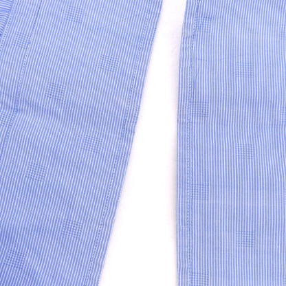 【中古】オリアン ORIAN コットン セミワイドカラー ドレスシャツ ブルーxホワイト【 38 】【 状態ランクB 】【 メンズ 】