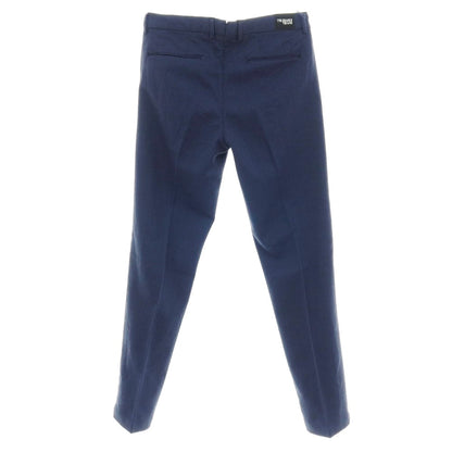 【中古】トラサルディ TRUSSARDI ガーメントダイ ストレッチ コットンポリエステル カジュアルスラックスパンツ ネイビー【サイズ44】【 状態ランクA 】【 メンズ 】