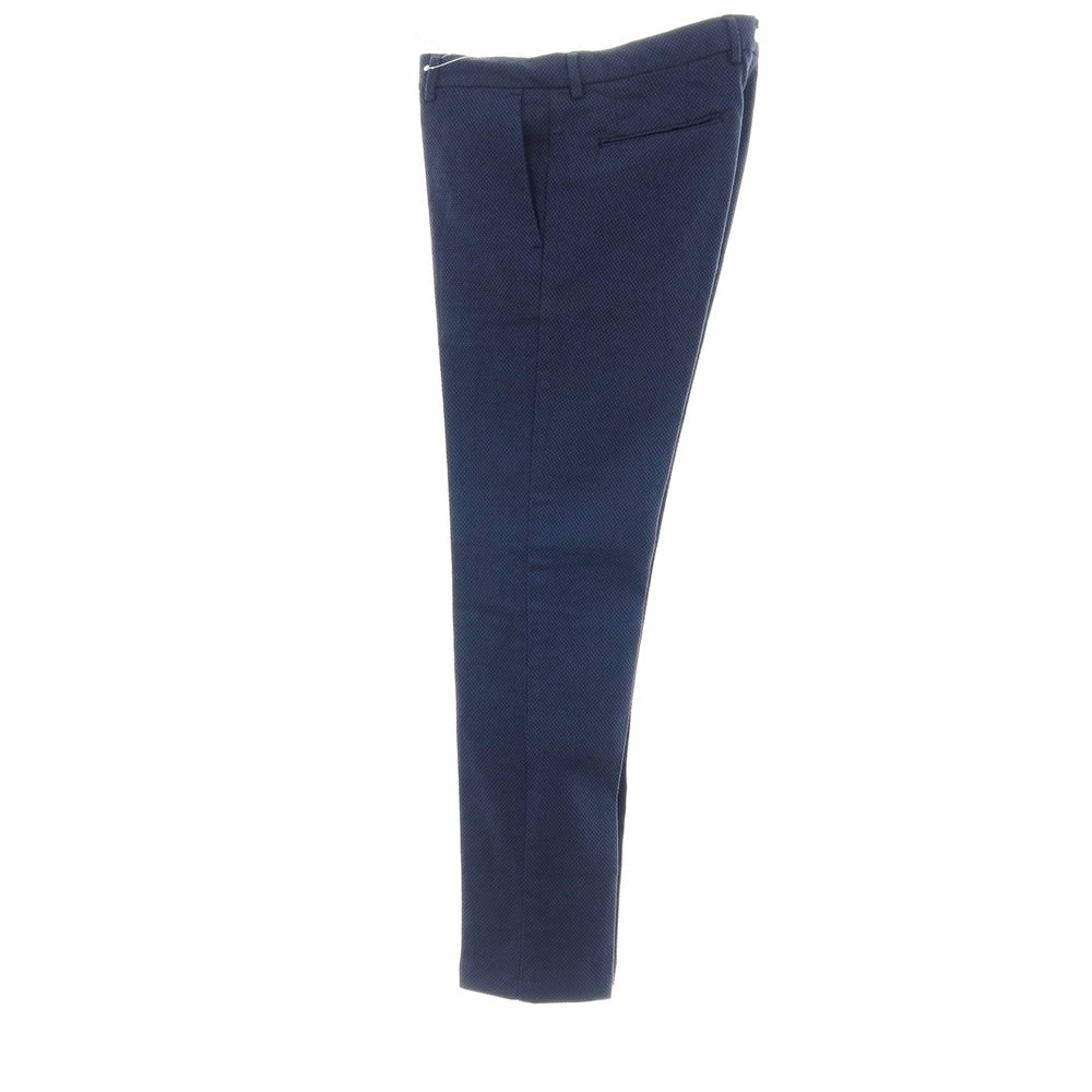 【中古】トラサルディ TRUSSARDI ガーメントダイ ストレッチ コットンポリエステル カジュアルスラックスパンツ ネイビー【サイズ44】【 状態ランクA 】【 メンズ 】