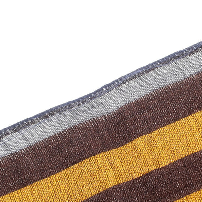 【中古】コーチ COACH ウールレーヨン ストール ブラウン系xモスグリーン【 状態ランクC 】【 メンズ 】