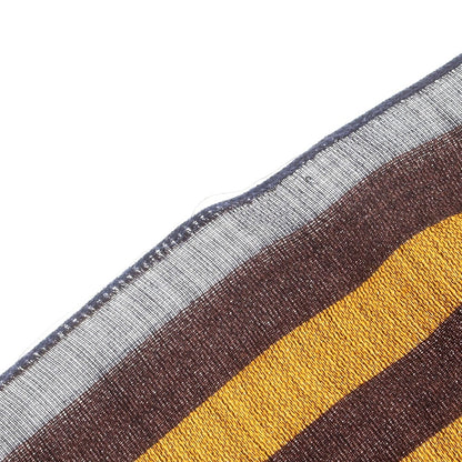 【中古】コーチ COACH ウールレーヨン ストール ブラウン系xモスグリーン【 状態ランクC 】【 メンズ 】