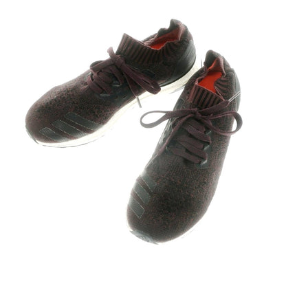 【中古】アディダス adidas ニットアッパー スニーカー パープルxブラック【サイズ27cm】【 状態ランクC 】【 メンズ 】 [BPD]