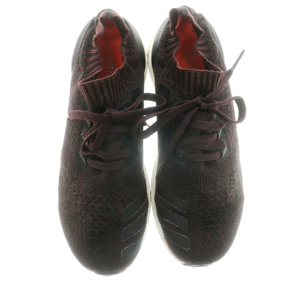 【中古】アディダス adidas ニットアッパー スニーカー パープルxブラック【サイズ27cm】【 状態ランクC 】【 メンズ 】 [BPD]