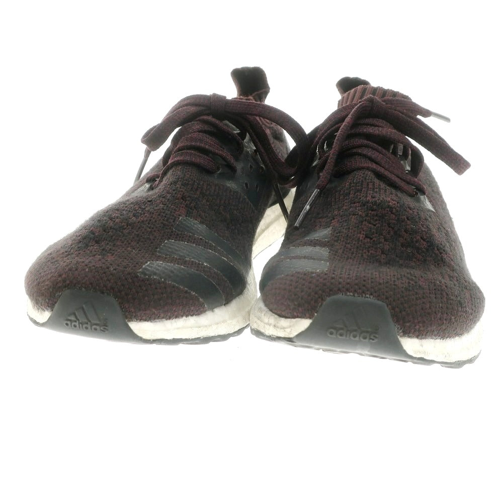 【中古】アディダス adidas ニットアッパー スニーカー パープルxブラック【サイズ27cm】【 状態ランクC 】【 メンズ 】 [BPD]