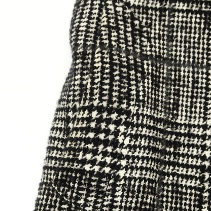 【中古】タリアトーレ TAGLIATORE コットンウール チェック ダブルブレストコート ブラックxホワイト【 42 】【 状態ランクC 】【 メンズ 】