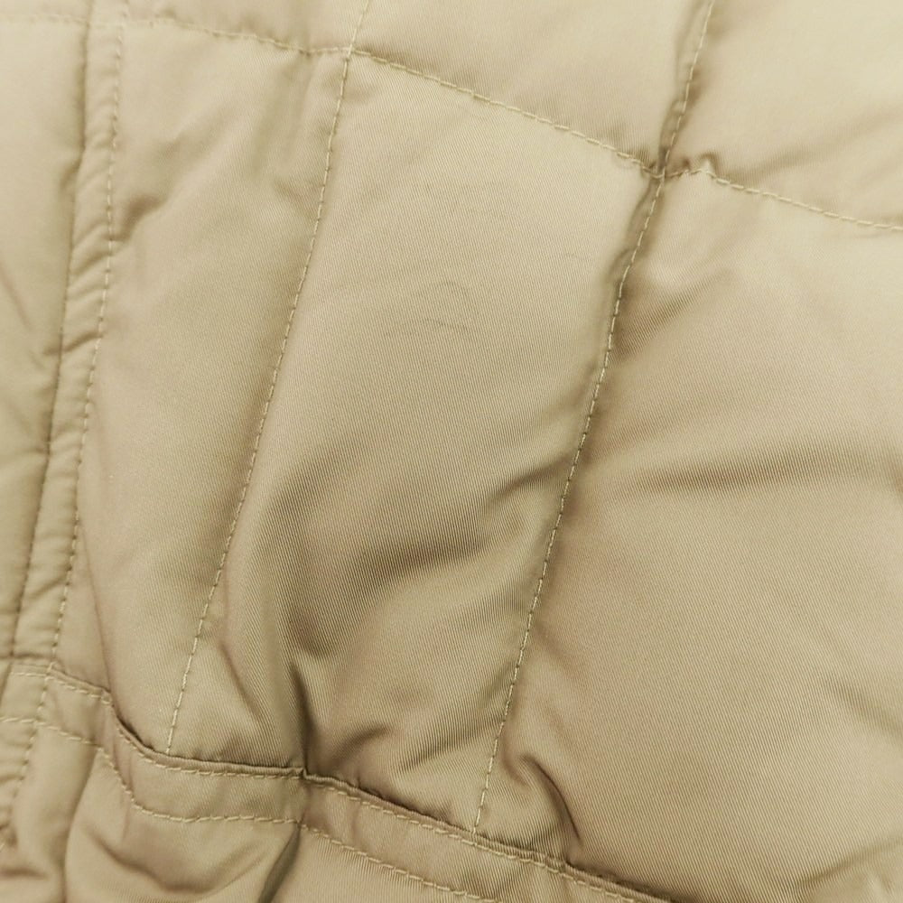 【中古】ムーレー MOORER ポリエステル ファー ダウンジャケット ベージュ【 44 】【 状態ランクD 】【 メンズ 】