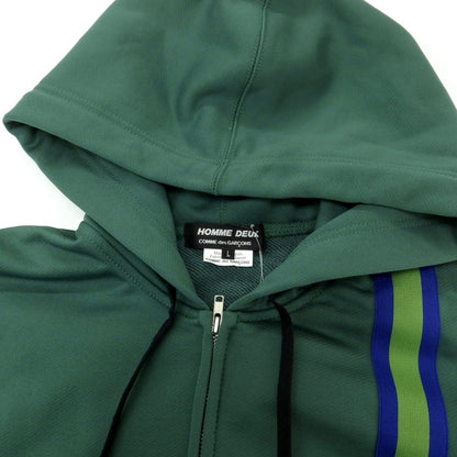 【中古】コムデギャルソン オムドゥ COMME des GARCONS HOMME DEUX 2025年春夏 ジップアップ パーカー グリーン【 L 】【 状態ランクA 】【 メンズ 】