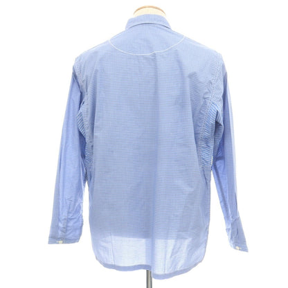 【中古】ジュンヤワタナベ マン JUNYA WATANABE MAN 2025年春夏 チェック パッチワーク カジュアルシャツ ライトブルー【 XS 】【 状態ランクA 】【 メンズ 】