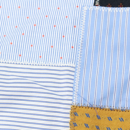 【中古】ジュンヤワタナベ マン JUNYA WATANABE MAN 2025年春夏 チェック パッチワーク カジュアルシャツ ライトブルー【 XS 】【 状態ランクA 】【 メンズ 】