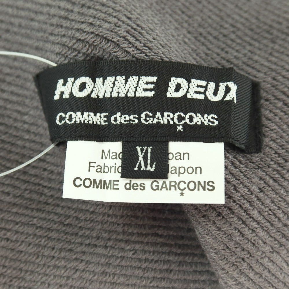 【中古】コムデギャルソン オムドゥ COMME des GARCONS HOMME DEUX 2025年春夏 ポリエステルコットン ハーフパンツ ショートパンツ ジャージ グレー系【サイズXL】【 状態ランクA 】【 メンズ 】