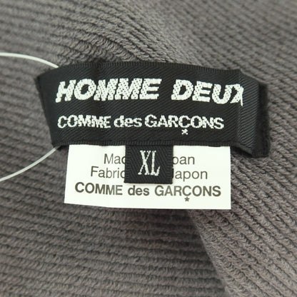【中古】コムデギャルソン オムドゥ COMME des GARCONS HOMME DEUX 2025年春夏 ポリエステルコットン ハーフパンツ ショートパンツ ジャージ グレー系【サイズXL】【 状態ランクA 】【 メンズ 】
