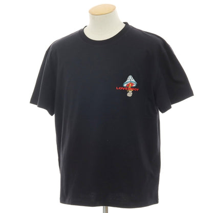 【中古】チャールズジェフリーラバーボーイ Charles Jeffrey LOVERBOY コットン クルーネック 半袖Ｔシャツ ブラック【サイズS】【 状態ランクA 】【 メンズ 】
