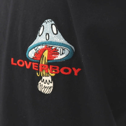【中古】チャールズジェフリーラバーボーイ Charles Jeffrey LOVERBOY コットン クルーネック 半袖Ｔシャツ ブラック【サイズS】【 状態ランクA 】【 メンズ 】
