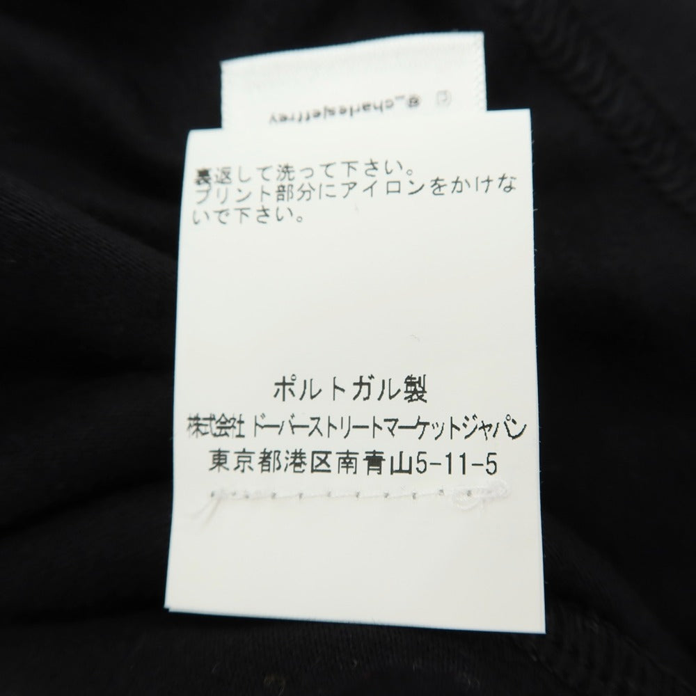 【中古】チャールズジェフリーラバーボーイ Charles Jeffrey LOVERBOY コットン クルーネック 半袖Ｔシャツ ブラック【サイズS】【 状態ランクA 】【 メンズ 】