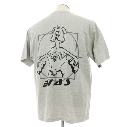 【中古】バイアスドッグス BIAS DOGS コットン クルーネック 半袖Ｔシャツ グレー【サイズL】【 状態ランクA 】【 メンズ 】