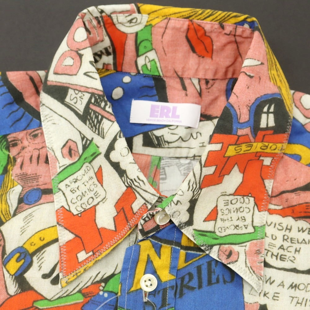 【中古】イー アール エル ERL 2025年春夏 コットン カジュアルシャツ マルチカラー【 XL 】【 状態ランクA 】【 メンズ 】