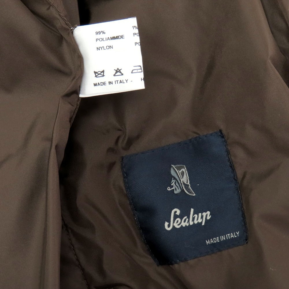 【中古】シーラップ Sealup ナイロンポリウレタン ステンカラーコート ダークブラウン【 44 】【 状態ランクC 】【 メンズ 】