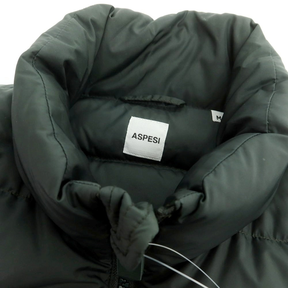 【中古】アスペジ ASPESI ナイロン ダウンベスト グリーン【 M 】【 状態ランクC 】【 メンズ 】