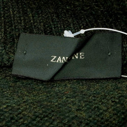【中古】ザノーネ ZANONE ウール ショールカラー プルオーバーニット グリーン【 46 】【 状態ランクC 】【 メンズ 】