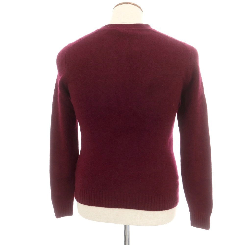 【中古】ザノーネ ZANONE ウール カーディガン ワインレッド【 46 】【 状態ランクC 】【 メンズ 】