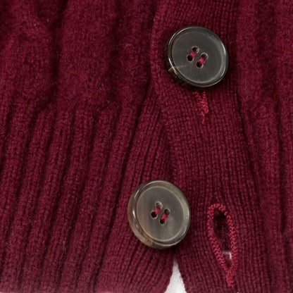 【中古】ザノーネ ZANONE ウール カーディガン ワインレッド【 46 】【 状態ランクC 】【 メンズ 】