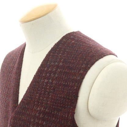 【中古】ヴェルト VERTO ウール カジュアル系ジレ ワインレッド【 S 】【 状態ランクB 】【 メンズ 】